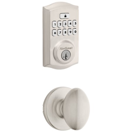 A large image of the Kwikset 200AO-9260TRL-S Satin Nickel