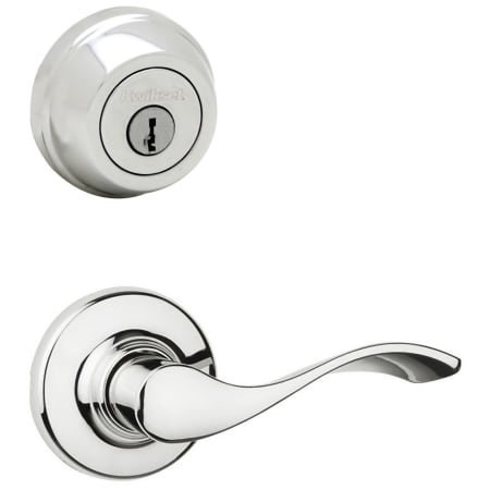 A large image of the Kwikset 200BL-780-S Polished Chrome