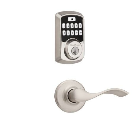 A large image of the Kwikset 200BL-942BLE-S Satin Nickel