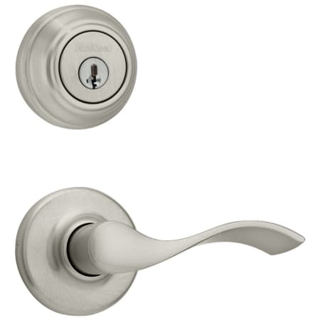 A large image of the Kwikset 200BL-980-S Satin Nickel