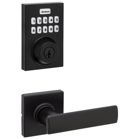 A large image of the Kwikset 200BRNLSQT-620CNTZW700-S Matte Black