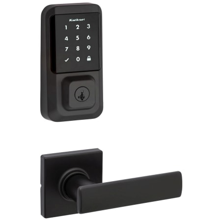 A large image of the Kwikset 200BRNLSQT-939WIFITSCR-S Matte Black
