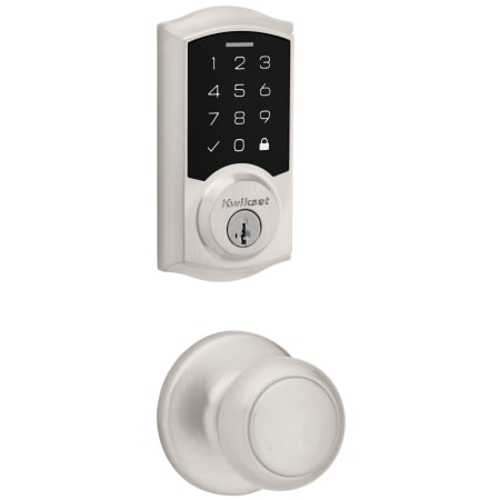 A large image of the Kwikset 200CV-9270TRL-S Satin Nickel