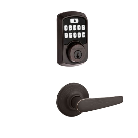 A large image of the Kwikset 200DL-942BLE-S Venetian Bronze