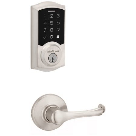 A large image of the Kwikset 200DNL-9270TRL-S Satin Nickel