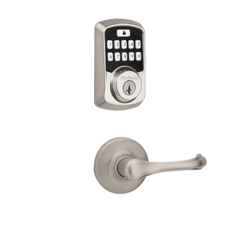 A large image of the Kwikset 200DNL-942BLE-S Satin Nickel