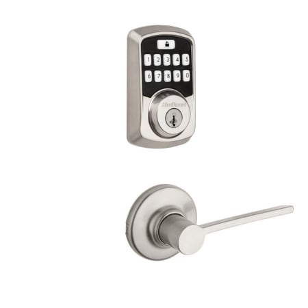 A large image of the Kwikset 200LRLRDT-942BLE-S Satin Nickel