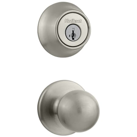 A large image of the Kwikset 200P-660-S Satin Nickel