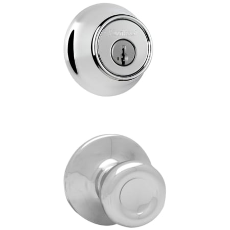 A large image of the Kwikset 200T-660-S Polished Chrome