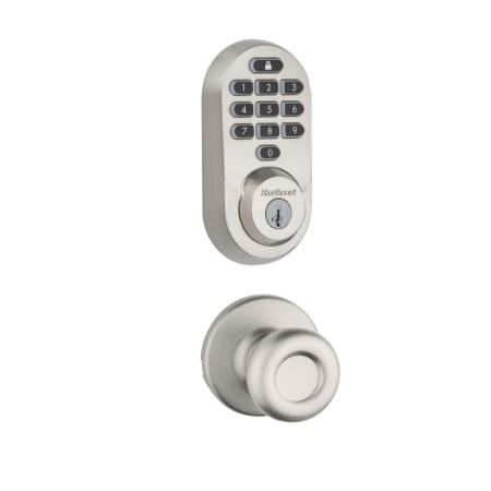 A large image of the Kwikset 200T-938WIFIKYPD-S Satin Nickel
