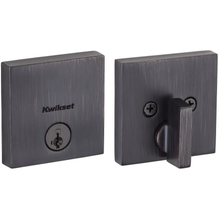 A large image of the Kwikset 258SQT-S Venetian Bronze