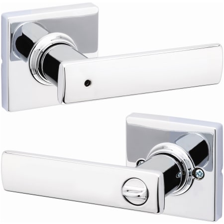 A large image of the Kwikset 300BRNLSQT Bright Chrome