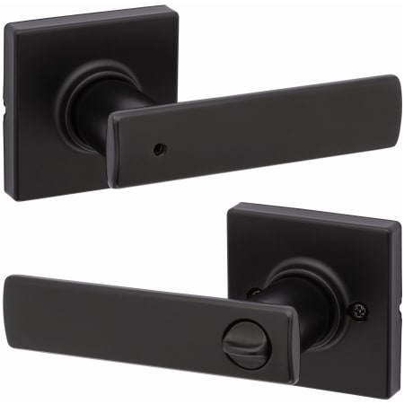 A large image of the Kwikset 300BRNLSQT Matte Black