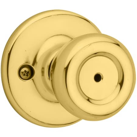 A large image of the Kwikset 300T Polished Brass