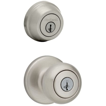 A large image of the Kwikset 400CV-780-S Satin Nickel