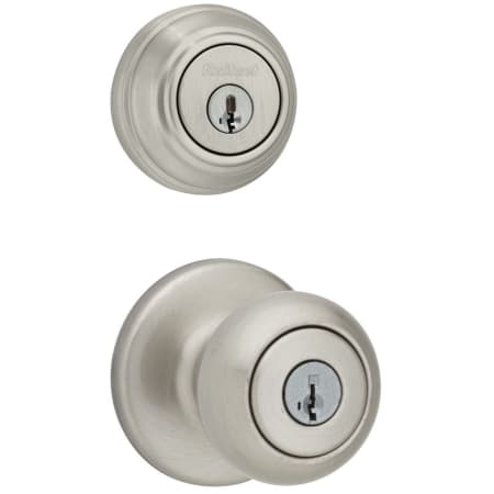 A large image of the Kwikset 400CV-980-S Satin Nickel