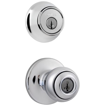 A large image of the Kwikset 400P-660-S Polished Chrome