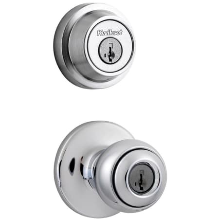A large image of the Kwikset 400P-660CRR-S Polished Chrome