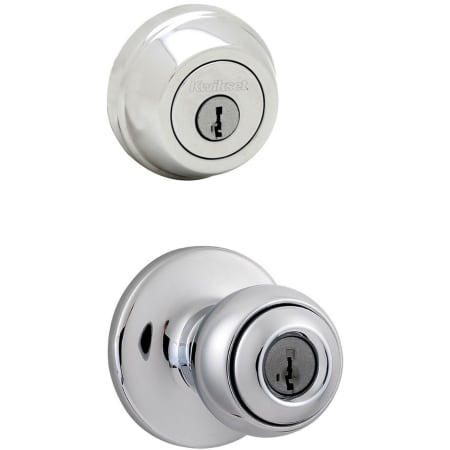 A large image of the Kwikset 400P-780-S Polished Chrome