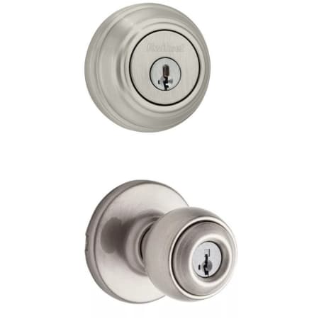 A large image of the Kwikset 400P-980-S Satin Nickel