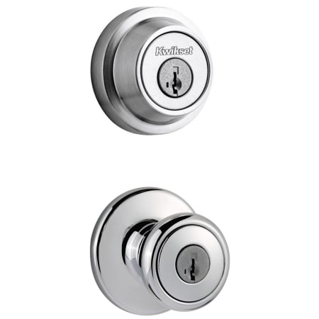 A large image of the Kwikset 400T-660RDT-S Polished Chrome