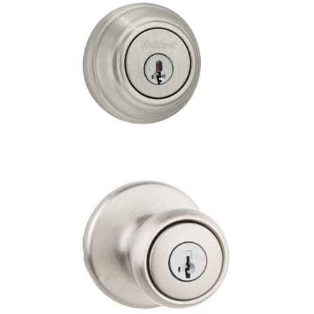 A large image of the Kwikset 400T-980-S Satin Nickel