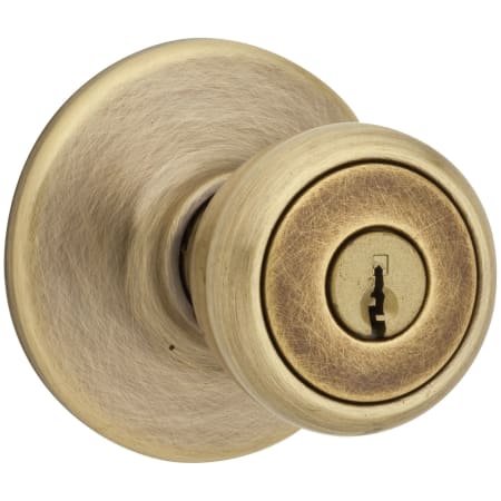 A large image of the Kwikset 400T Antique Brass