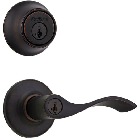 A large image of the Kwikset 405BL-660-S Venetian Bronze