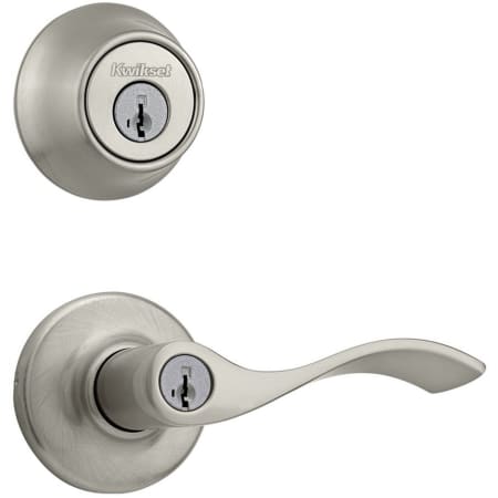 A large image of the Kwikset 405BL-660-S Satin Nickel