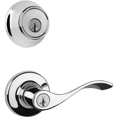 A large image of the Kwikset 405BL-660-S Polished Chrome
