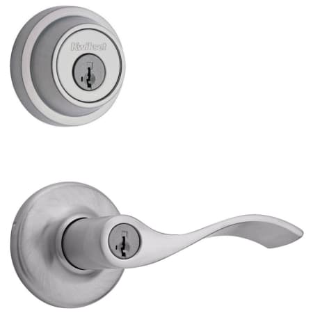 A large image of the Kwikset 405BL-660RDT-S Satin Chrome