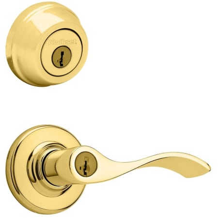 A large image of the Kwikset 405BL-780-S Polished Brass
