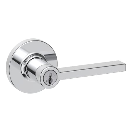 A large image of the Kwikset 405CSLRDT-V1 Polished Chrome