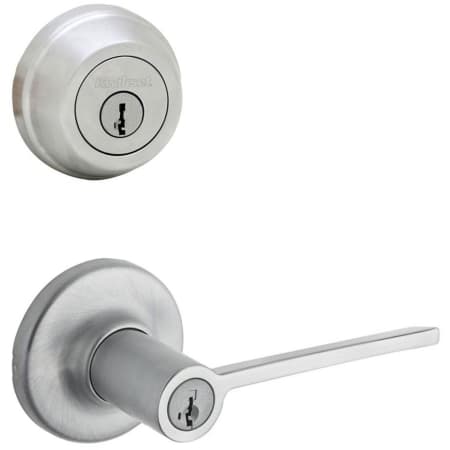 A large image of the Kwikset 405LRLRDT-780-S Satin Chrome