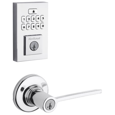 A large image of the Kwikset 405LRLRDT-9260CNT-S Polished Chrome