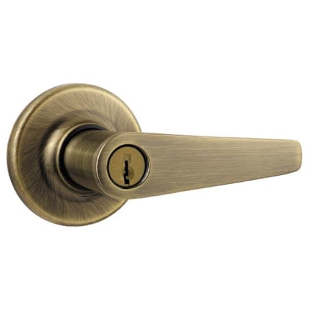 A large image of the Kwikset 406DL Antique Brass