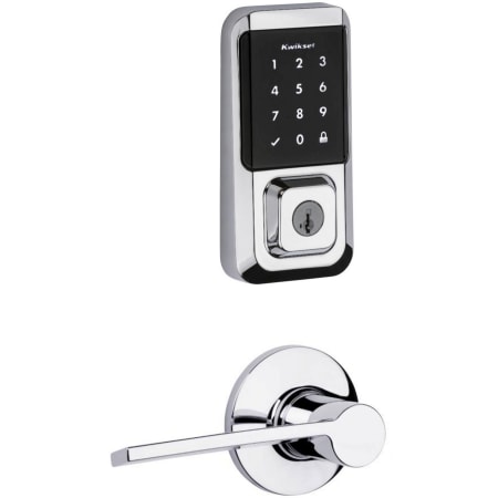 A large image of the Kwikset 407PLL-939WIFITSCR-S Polished Chrome