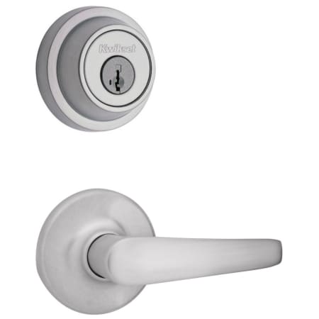 A large image of the Kwikset 420DL-660RDT-S Satin Chrome