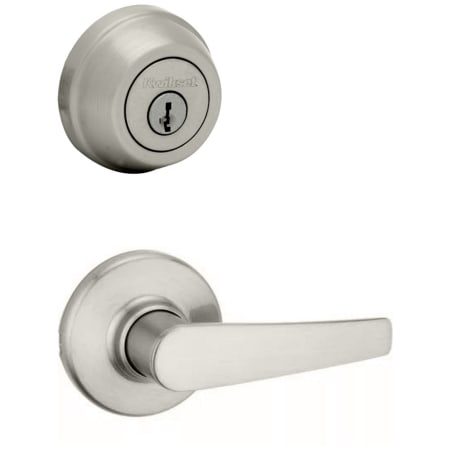 A large image of the Kwikset 420DL-780-S Satin Nickel