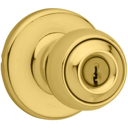 A large image of the Kwikset 450P Polished Brass