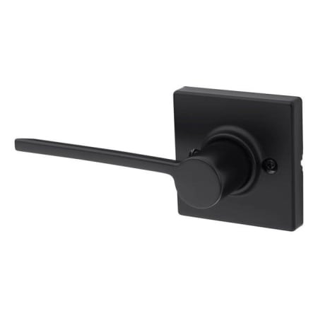 A large image of the Kwikset 488LRLSQTLH Matte Black