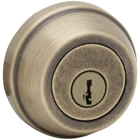 A large image of the Kwikset 598-S Antique Brass
