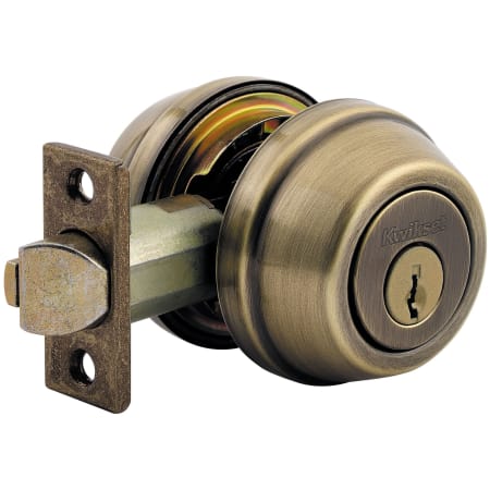A large image of the Kwikset 599 Antique Brass