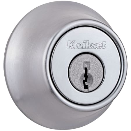 A large image of the Kwikset 660 Satin Chrome