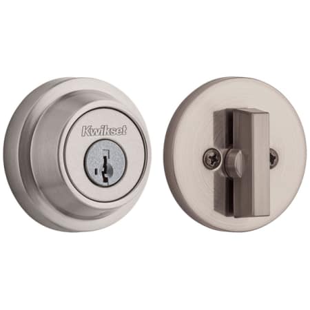A large image of the Kwikset 660CRR-S Satin Nickel