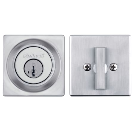 A large image of the Kwikset 660SQT-S Satin Chrome