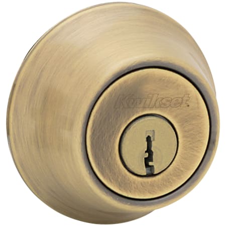 A large image of the Kwikset 665 Antique Brass
