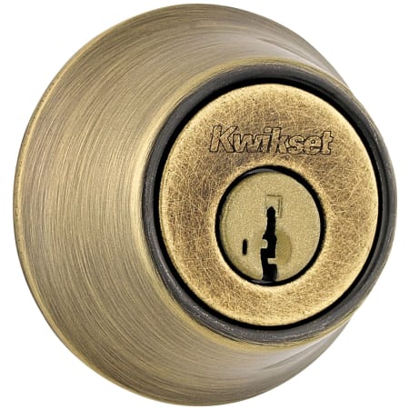 A large image of the Kwikset 665-S Antique Brass