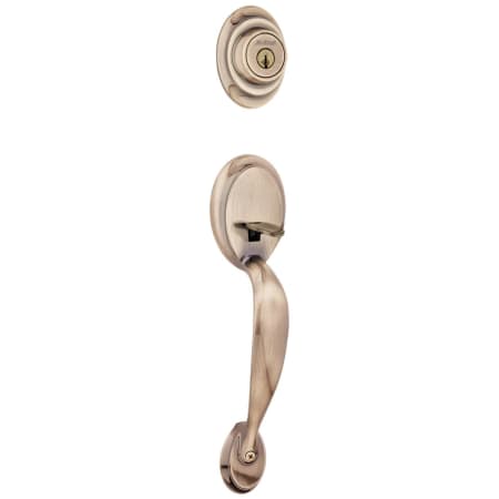 A large image of the Kwikset 687DA-LIP-S Antique Brass