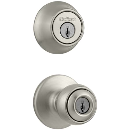A large image of the Kwikset 690P Satin Nickel